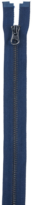 2 Pack - Coats Gunmetal Separating Zipper 24"-Navy - F69 24-4900