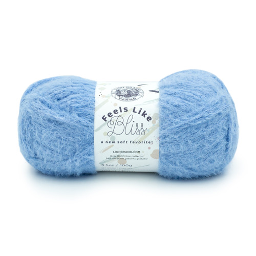3 Pack - Lion Brand Feels Like Bliss Yarn-Sky - 153-107 - 023032079714