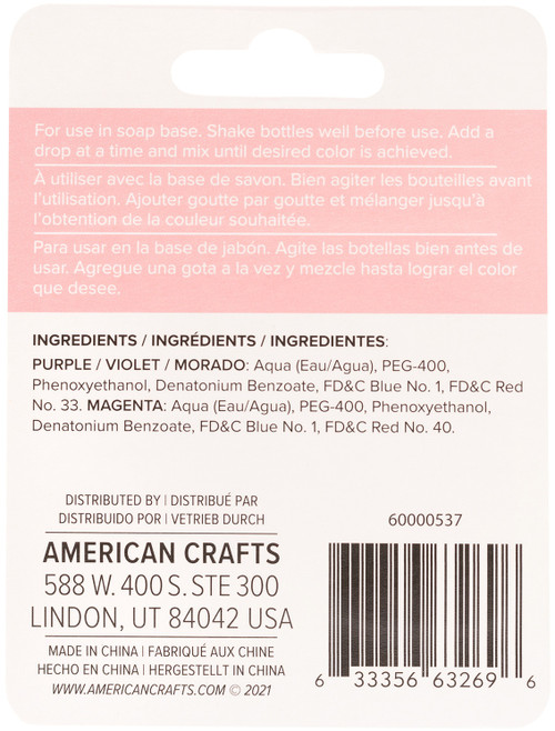 3 Pack - We R Memory Keepers Suds Colorant 2/Pkg-Berry - 60000537 3 Pack - We R Memory Keepers Suds Colorant 2/Pkg-Berry - 60000537