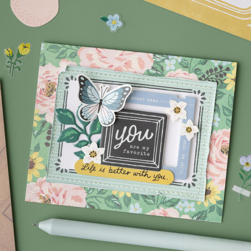 Maggie Holmes Woodland Grove Thickers Stickers 63/Pkg-Dream Chaser Phrase/Puffy - MH021899