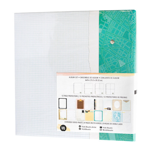 Vicki Boutin Where To Next Album Set 6"X8"-With 8 Pages and 12 Protectors - VB014116 Vicki Boutin Where To Next Album Set 6"X8"-With 8 Pages and 12 Protectors - VB014116