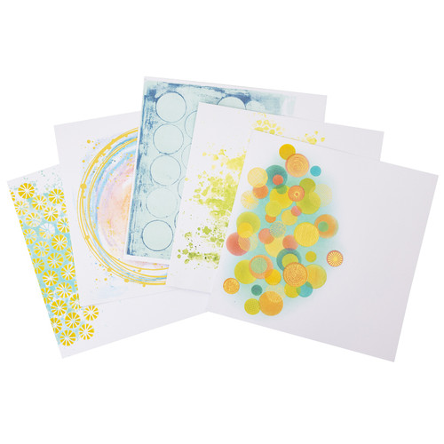 Vicki Boutin Mixed Media Backgrounds Paper 12"X12" 36/Pkg-Print Shop Painted Backgrounds - VB013867