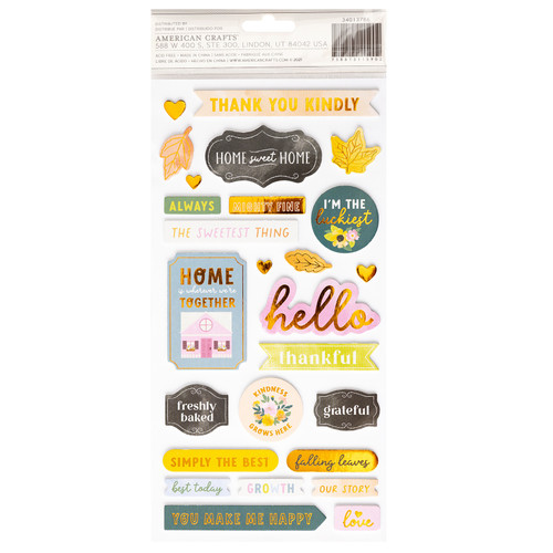 Paige Evans Garden Shoppe Thickers Stickers 49/Pkg-Best Today Phrase W/Copper Foil Accents - PE013786 Paige Evans Garden Shoppe Thickers Stickers 49/Pkg-Best Today Phrase W/Copper Foil Accents - PE013786