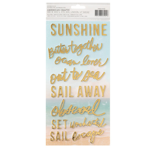 Heidi Swapp Set Sail Thickers Stickers 66/Pkg-Phrase - HS021032 Heidi Swapp Set Sail Thickers Stickers 66/Pkg-Phrase - HS021032
