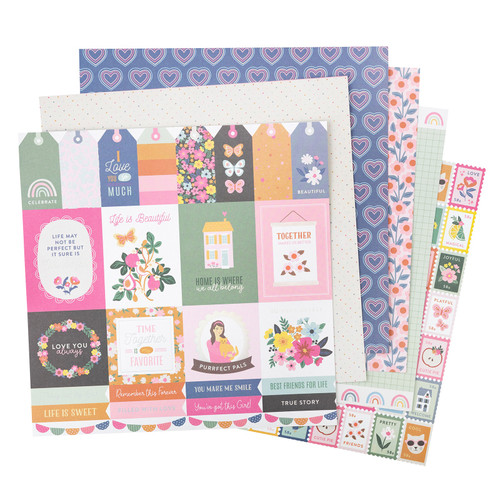 American Crafts Single-Sided Paper Pad 12"X12" 48/Pkg-Jen Hadfield Stardust - JH013816