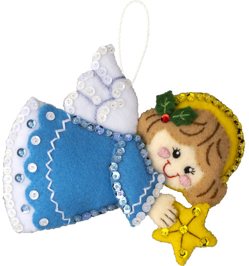 Bucilla Felt Ornaments Applique Kit Set Of 6-Holiday Favorites - 89577E Bucilla Felt Ornaments Applique Kit Set Of 6-Holiday Favorites - 89577E