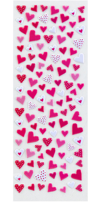 12 Pack - Sticko Themed Stickers-Hearts - E5238128