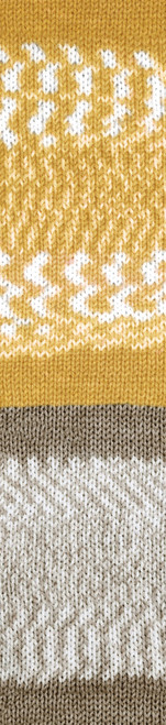 Lion Brand Wool-Ease Fair Isle Yarn-Golden/Taupe - 629-212AM