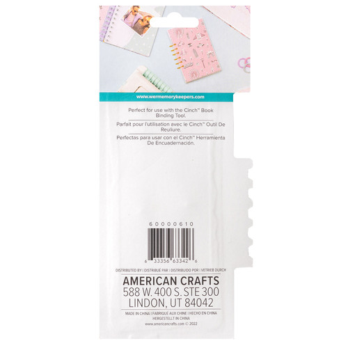 We R Cinch Metal Hinge Binding 4/Pkg-Gold - 60000610 We R Cinch Metal Hinge Binding 4/Pkg-Gold - 60000610