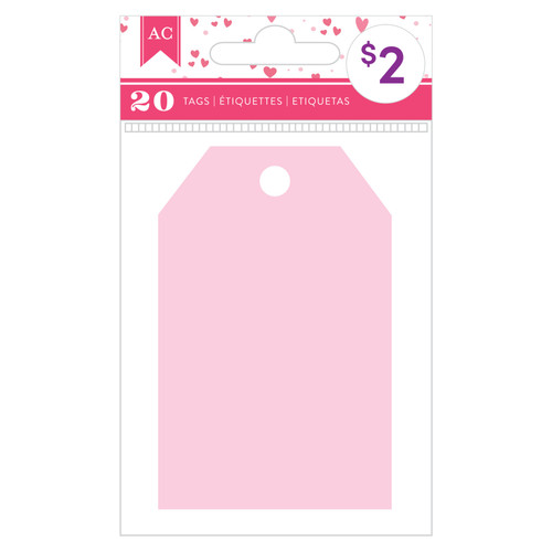 3 Pack - American Crafts Cardstock Tags-Pink - 34015096 - 718813978873