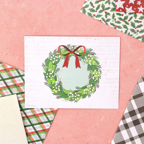 American Crafts A2 Cards W/Envelopes (4.375"X5.75") 40/Box-Vicki Boutin Evergreen & Holly - VBEH3720 American Crafts A2 Cards W/Envelopes (4.375"X5.75") 40/Box-Vicki Boutin Evergreen & Holly - VBEH3720