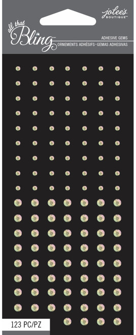 3 Pack - Jolee's Boutique All That Bling Adhesive Gems-Clear - 5050869 - 015586799712