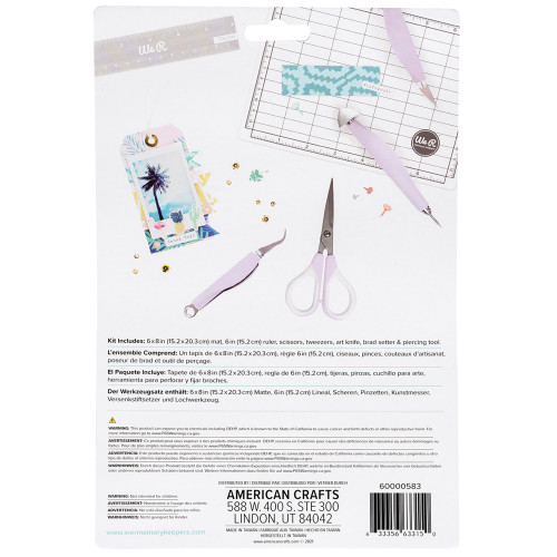 We R Mini Tool Kit-Lilac - WR600583 We R Mini Tool Kit-Lilac - WR600583