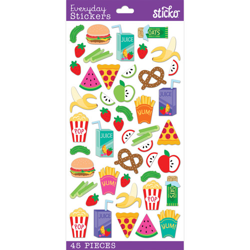 Sticko Themed Stickers-Snack Time - E5238549 - 015586996487 Sticko Themed Stickers-Snack Time - E5238549 - 015586996487