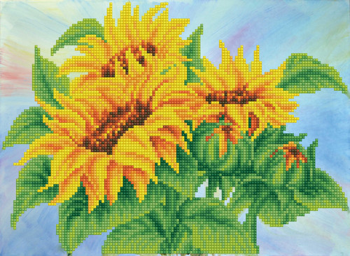 Diamond Dotz Simply Dotz Diamond Art Kit 14.6"X10.6"-Wistful Sunflowers - SD4401 Diamond Dotz Simply Dotz Diamond Art Kit 14.6"X10.6"-Wistful Sunflowers - SD4401