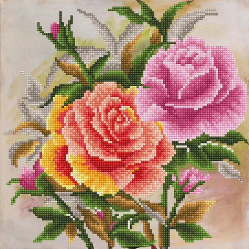 Diamond Dotz Simply Dotz Diamond Art Kit 12.6"X12.6"-Timeless Roses - SD3406 Diamond Dotz Simply Dotz Diamond Art Kit 12.6"X12.6"-Timeless Roses - SD3406