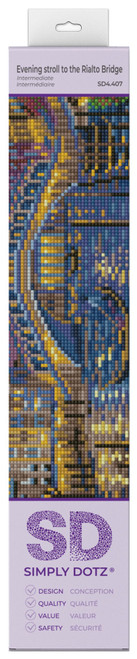 Diamond Dotz Simply Dotz Diamond Art Kit 13.8"X9.9"-Evening Stroll to the Rialto Bridge - SD4407 - 4895225925636 Diamond Dotz Simply Dotz Diamond Art Kit 13.8"X9.9"-Evening Stroll to the Rialto Bridge - SD4407 - 4895225925636