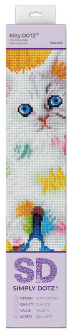 Diamond Dotz Simply Dotz Diamond Art Kit 9.9"X13.8"-Kitty DOTZ - SD4409 - 4895225925650