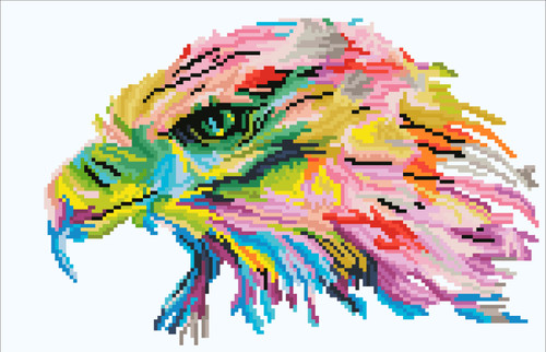 Diamond Dotz Simply Dotz Diamond Art Kit 16.5"X10.6"-Eagle Eye - SD4412