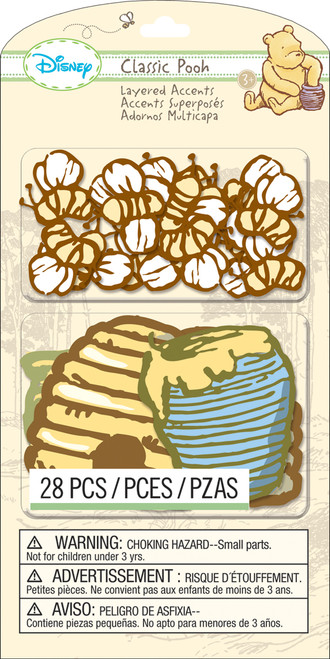 3 Pack - Disney Layered Accents 28/Pkg-Classic Pooh - E5100118 - 015586926347