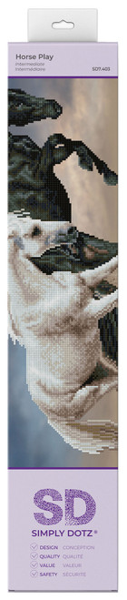 Diamond Dotz Simply Dotz Diamond Art Kit 24.4"X16.5"-Horse Play - SD7403 - 4895225925834