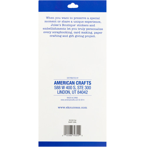 Jolee's Boutique Themed Stickers-Baby Girl - E5030154