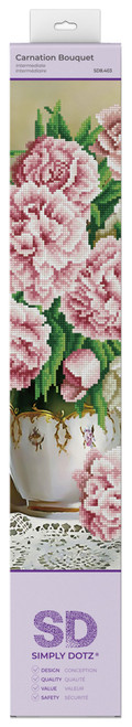 Diamond Dotz Simply Dotz Diamond Art Kit 17.7"X23.6"-Carnation Bouquet - SD8403 - 4895225925865
