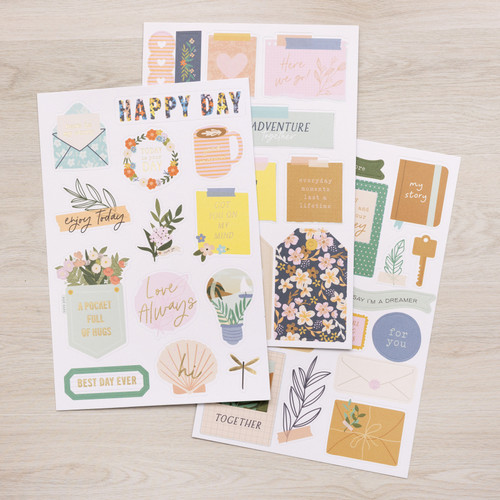 Jen Hadfield Live & Let Grow Sticker Book-W/Gold Foil Accents 201/Pkg - JH003825 - 718813115100