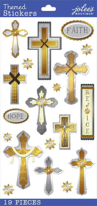 Jolee's Boutique Themed Stickers-Faith Hope Rejoice - E5030157 - 015586793581