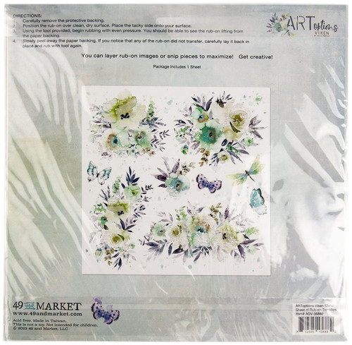 ARToptions Viken Rub-Ons 12"X12"-1 Sheet - AOV36882 ARToptions Viken Rub-Ons 12"X12"-1 Sheet - AOV36882