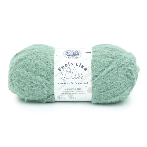 Lion Brand Feels Like Bliss Yarn-Sage - 153-173 - 023032079646
