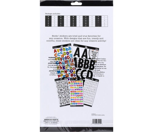 Sticko Alphabet Stickers-Gold Script Poster - E5238652