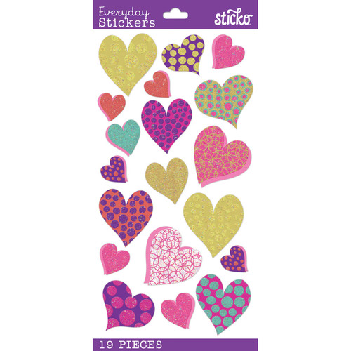 Sticko Themed Stickers-Heart Circles - E5238141