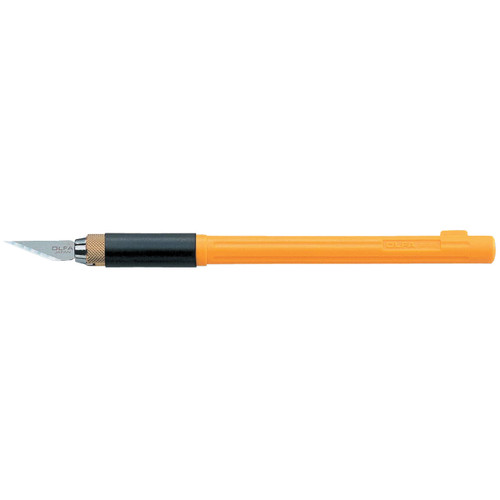 OLFA Cushion Grip Art Knife 5.75"-With 4 Blades - 9164