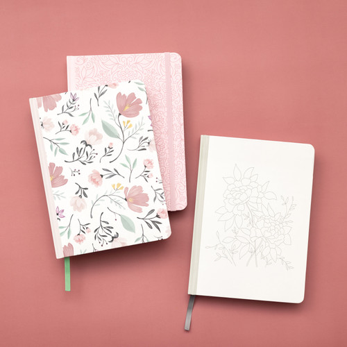 AC Point Planner Perfect Bound Planner 6"X8"-Pink Floral - Dot Grid - 120 Sheets - 99001199 AC Point Planner Perfect Bound Planner 6"X8"-Pink Floral - Dot Grid - 120 Sheets - 99001199