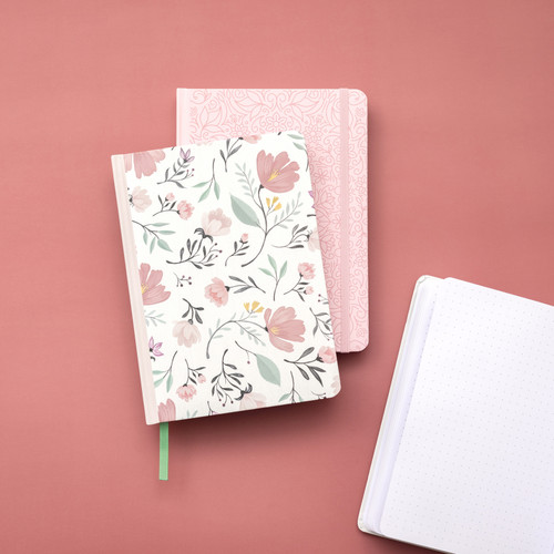 AC Point Planner Perfect Bound Planner 6"X8"-Pink Floral - Dot Grid - 120 Sheets - 99001199 AC Point Planner Perfect Bound Planner 6"X8"-Pink Floral - Dot Grid - 120 Sheets - 99001199