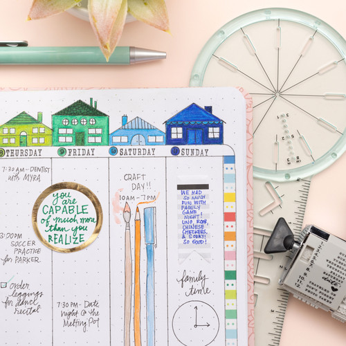 AC Point Planner Perfect Bound Planner 6"X8"-Pink Floral - Dot Grid - 120 Sheets - 99001199 AC Point Planner Perfect Bound Planner 6"X8"-Pink Floral - Dot Grid - 120 Sheets - 99001199