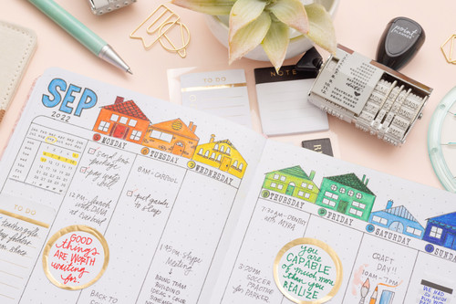 AC Point Planner Perfect Bound Planner 6"X8"-Pink Floral - Dot Grid - 120 Sheets - 99001199 AC Point Planner Perfect Bound Planner 6"X8"-Pink Floral - Dot Grid - 120 Sheets - 99001199