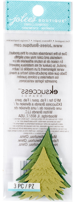 3 Pack - Jolee's By You Dimensional Stickers-Pine Tree Green - JJCE017B - 015586562316 3 Pack - Jolee's By You Dimensional Stickers-Pine Tree Green - JJCE017B - 015586562316