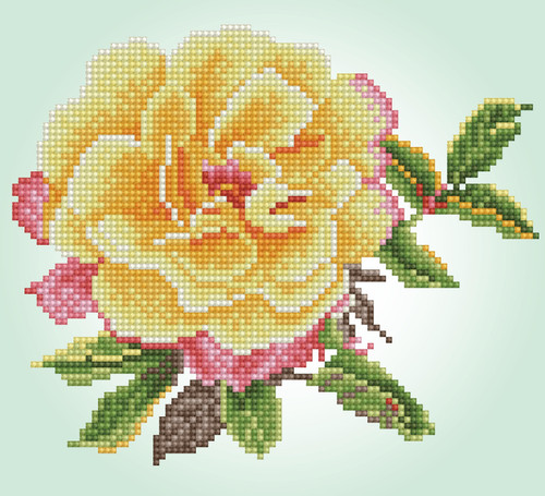 Diamond Dotz Simply Dotz Diamond Art Kit 9.8"X9"-Watercolour Rose - SD2402 Diamond Dotz Simply Dotz Diamond Art Kit 9.8"X9"-Watercolour Rose - SD2402