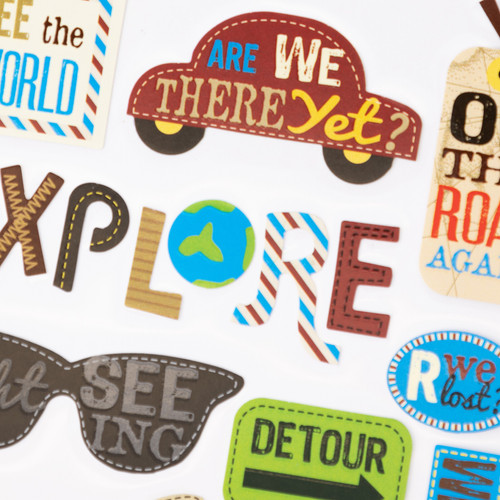 Sticko Themed Stickers-Happy Traveling - E5238261