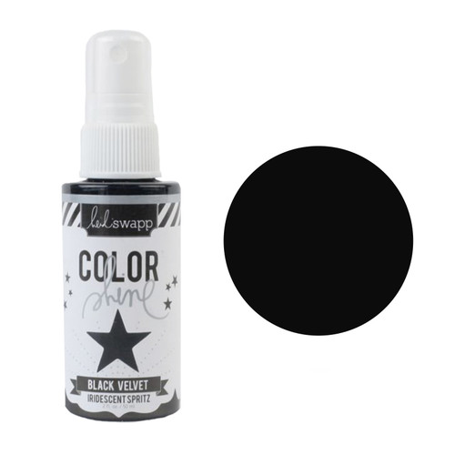 2 Pack - Heidi Swapp Color Shine Spritz 2oz-Black Velvet - CSS-HS-794 - 811723017943