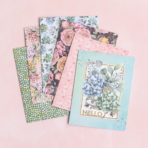 BoBunny A2 Cards W/Envelopes (4.375"X5.75") 40/Box-Willow & Sage - 73000024 - 665573117984