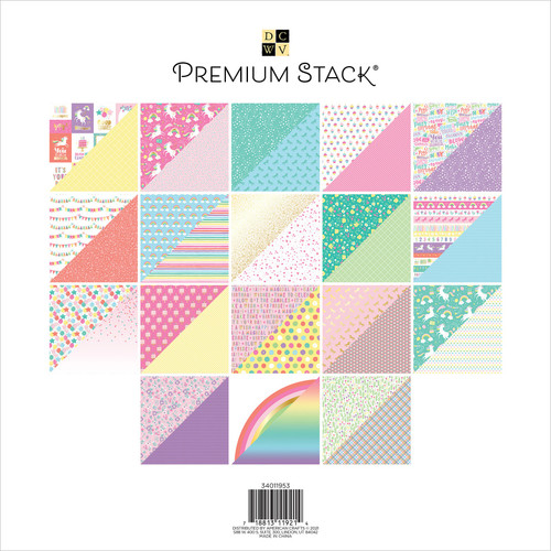 DCWV Double-Sided Cardstock Stack 12"X12" 36/Pkg-Birthday Brights - PS011953 - 718813119214
