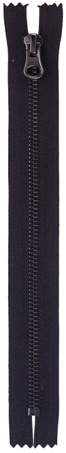 Coats Gunmetal Closed End Zipper 9"-Black - F68 9-0900
