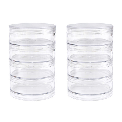 We R Memory Keepers Storage Screw Stack Jars 8/Pkg-Large - WR661321
