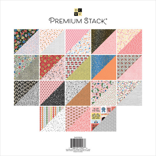 DCWV Double-Sided Cardstock Stack 12"X12" 36/Pkg-Rebel, W/Gold Foil - PS011959 DCWV Double-Sided Cardstock Stack 12"X12" 36/Pkg-Rebel, W/Gold Foil - PS011959