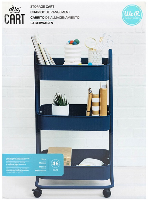 We R A La Cart Storage Cart-Navy - WR600338 - 633356619291