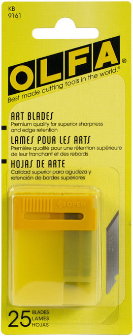 3 Pack - OLFA Art Knife Replacement Blades 25/Pkg-For 9164 - 9161 - 091511500134