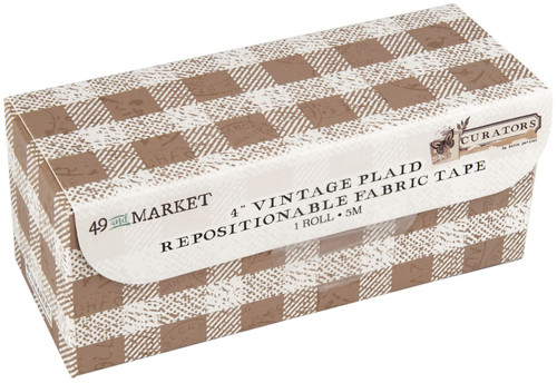 49 And Market Curators 4" Fabric Tape Roll-Vintage Plaid - C36790 - 752505136790
